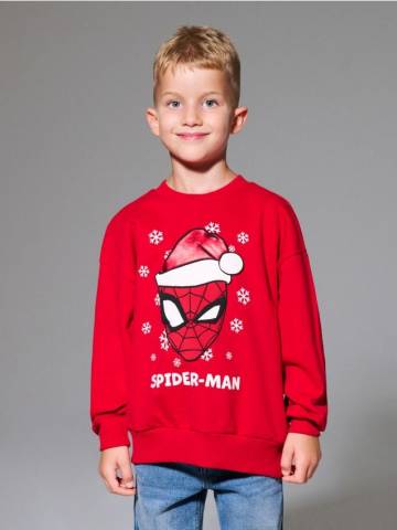 Світшот crewneck Spiderman - червоний Світшот crewneck Spiderman - червоний