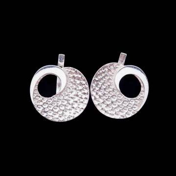 Серебряные серьги "Яблоки" (фианиты) 12577 Серебряные серьги "Яблоки" (фианиты) 12577