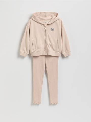 Reserved - Бавовняний комплект - бежевий - 327FA-08X