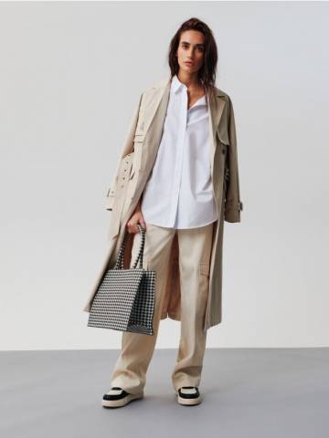 Штани карго - нюдовий