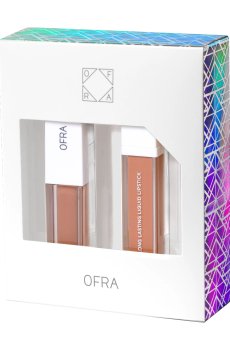 Набор для губ OFRA x La Dura Lip Duo (жидкая помада для губ Naked, 8 г + блеск для губ Glam, 3.5 мл)