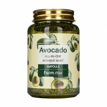 Многофункциональная сыворотка для лица FarmStay Avocado All-In-One Intensive Moist Ampoule с экстрактом авокадо, 250 мл Многофункциональная сыворотка для лица FarmStay Avocado All-In-One Intensive Moist Ampoule с экстрактом авокадо, 250 мл