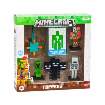 Набір фігурок-топерів Minecraft Кріпер, Висушувач, Скелет, Свинозомбі, Вартовий (MC2060/1) Набір фігурок-топерів Minecraft Кріпер, Висушувач, Скелет, Свинозомбі, Вартовий (MC2060/1)