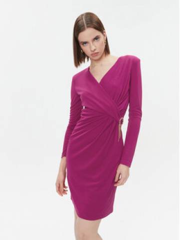 Fracomina Коктейльна сукня FQ23WD1007W62601 Рожевий Slim Fit Fracomina Коктейльна сукня FQ23WD1007W62601 Рожевий Slim Fit