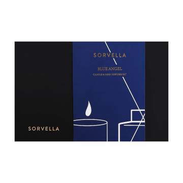 Парфюмированный набор Sorvella Perfume Blue Angel (аромадиффузор, 120 мл + парфюмированная свеча, 170 г) Парфюмированный набор Sorvella Perfume Blue Angel (аромадиффузор, 120 мл + парфюмированная свеча, 170 г)