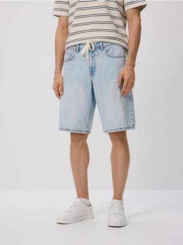 Reserved - Джинсові шорти loose fit - синій - YV415-05J