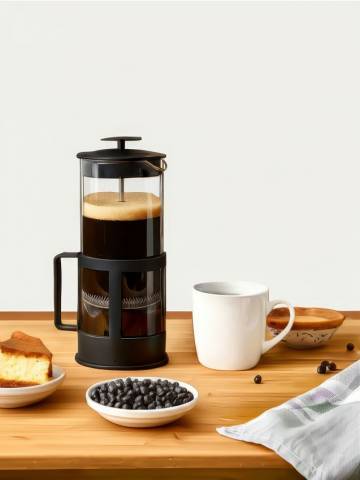 Заварака для чаю типу French Press - чорний Заварака для чаю типу French Press - чорний
