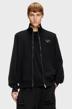 Мужская черная спортивная кофта S-GINNI-ZIP-OD Черный XXL Diesel A11439 0BMBJ