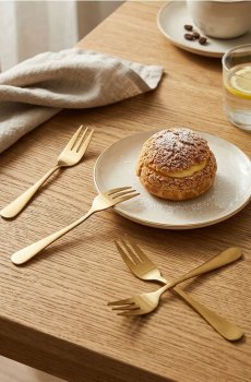 Виделки для десерту, 4 шт. - золотий