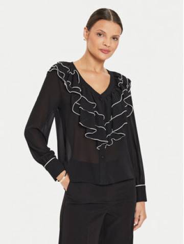 Kontatto Блузка B701C Чорний Regular Fit Kontatto Блузка B701C Чорний Regular Fit