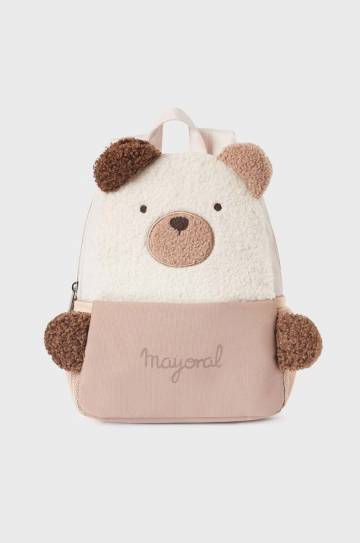 Детский рюкзак Mayoral Newborn цвет коричневый маленький узорный