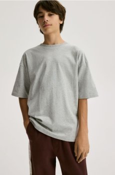 Reserved - Бавовняна футболка - світло-сірий - 972HR-09M