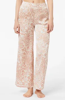 Женские бежевые брюки с узором MENNY Бежевый M Etam 6538004