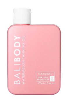 Масло для загара Bali Body Watermelon Tanning Oil, SPF 15, с семенами арбуза, 100 мл