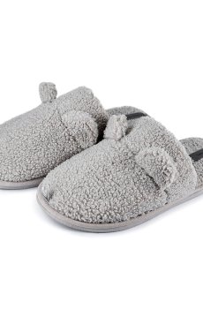 Женские домашние тапочки Twins HS-Teddi меховые, Gray, размер 38-39 (25 см)