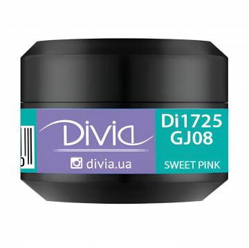 Гель для наращивания ногтей Divia Jelly Builder Gel GJ08 Sweet Pink, 5 г Гель для наращивания ногтей Divia Jelly Builder Gel GJ08 Sweet Pink, 5 г