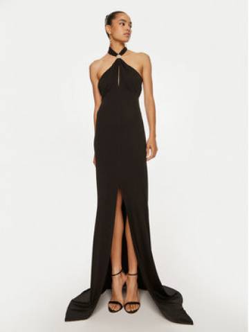 Elisabetta Franchi Вечірня сукня AB-71-747E2-V640 Чорний Regular Fit Elisabetta Franchi Вечірня сукня AB-71-747E2-V640 Чорний Regular Fit