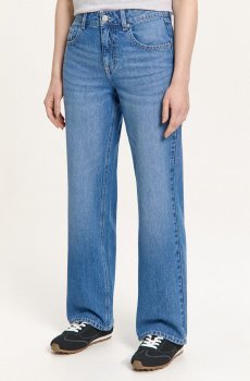 Cropp - Джинси straight - синій