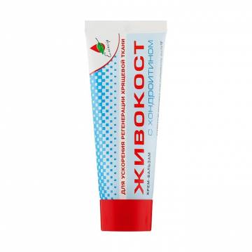 Крем-бальзам Еліксір Живокост, с хондроитином, ускорение регенерации хрящевой ткани, 75 мл