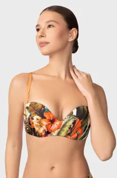 Женский лиф от купальника с узором Разноцветный 40D MARC&ANDRE L2606-Y-882