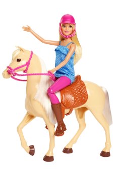 Игровой набор Barbie Верховая езда, 29 см, от 3 лет, 5 деталей (FXH13)