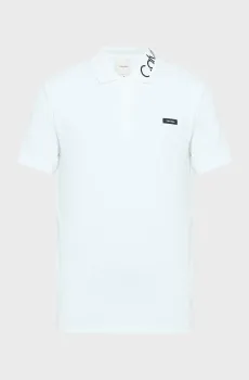 Мужское белое поло STRETCH Белый S Calvin Klein K10K114474
