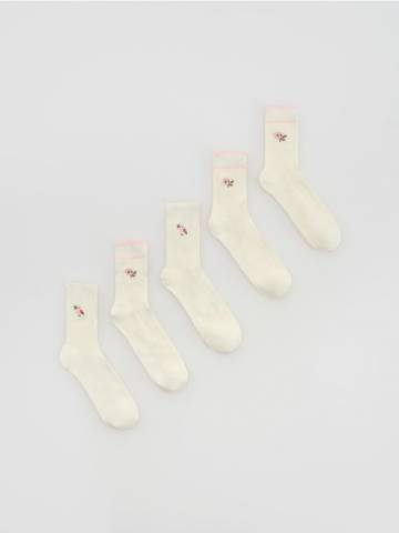 Reserved - GIRLS` SOCKS MULTI - кремовий - 172GU-01X Reserved - GIRLS` SOCKS MULTI - кремовий - 172GU-01X