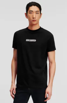 Мужская черная футболка Черный S Karl Lagerfeld 543221.755085;990