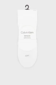 Женские белые следы (2 пары) Белый 39-42 Calvin Klein 701218767