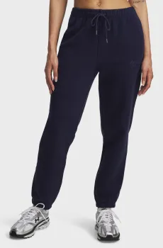 Женские темно-синие спортивные брюки Icon Terry Varsity Jogger Синий L Under Armour 6004858-410