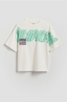 Reserved - Футболка з принтом - кремовий - 956HR-01X