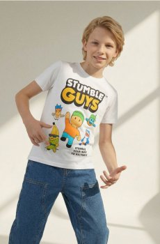 Футболка Stumble Guys - білий