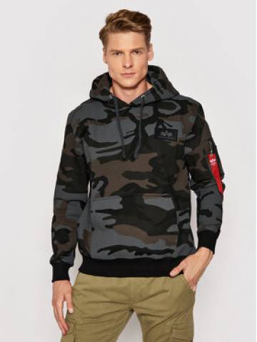 Alpha Industries Світшот Print Camo 178318C Сірий Regular Fit Alpha Industries Світшот Print Camo 178318C Сірий Regular Fit