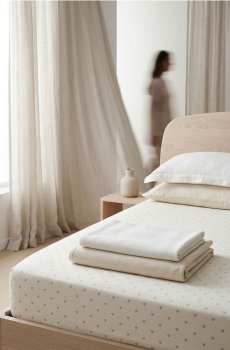 Простирадло з гумкою 2 pack - бежевий