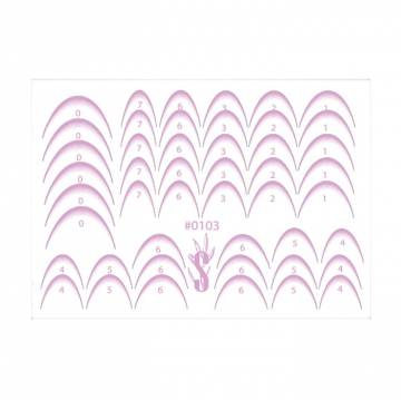 Наклейки для дизайна ногтей StickersSpace Sliders Color (0103)