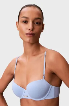 Женский голубой бюстгальтер LIGHTLY LINED DEMI Голубой 36C Calvin Klein LV00QF8084