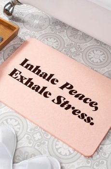 Коврик для ванной Artsy Doormats Inhale Peace Exhale 39 x 60 cm