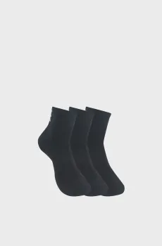 Черные носки (3 пары) Unisex UA TC 3pk Qtr Черный 36.5-42 Under Armour 1386372-001