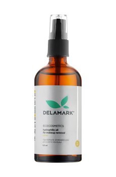 Уценка! Гидрофильное масло для снятия макияжа Delamark Hydrophilic Olive Oil, 100 мл
