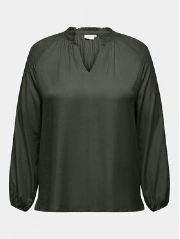 ONLY Carmakoma Блузка 15302929 Зелений Regular Fit ONLY Carmakoma Блузка 15302929 Зелений Regular Fit