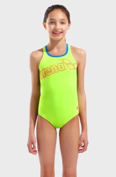 Детский салатовый купальник LOGO SWIMSUIT SWIM PRO Салатовый 6 Arena 010287-880
