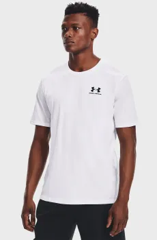 Мужская белая футболка SPORTSTYLE LEFT CHEST SS Белый XL Under Armour 1326799-100