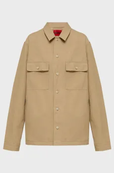 Мужская бежевая рубашка Бежевый M HUGO 50560605;269