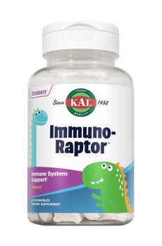 Детский витаминный комплекс для поддержки иммунитета KAL Immuno-Raptor со вкусом апельсина, 60 жевательных таблеток