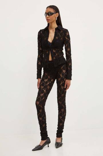 Леггинсы MSGM женские цвет чёрный однотонные 3741MDP21.247624 Леггинсы MSGM женские цвет чёрный однотонные 3741MDP21.247624