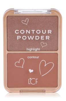 Палетка для макияжа лица 2 в 1 LCF Хайлайтер и контуринг 2, 8.1 г