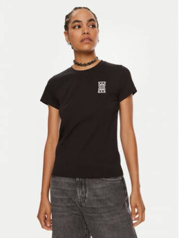 Pinko Футболка Bussolotto 100355 A23D Чорний Regular Fit Pinko Футболка Bussolotto 100355 A23D Чорний Regular Fit