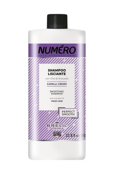 Шампунь для разглаживания волос Brelil Numero Smoothing Shampoo с маслом авокадо, 1 л