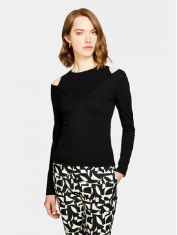 Sisley Светр 1B7YM104G Чорний Slim Fit Sisley Светр 1B7YM104G Чорний Slim Fit