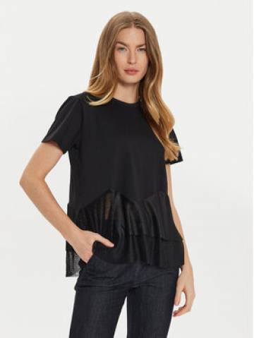 TWINSET Футболка 242TT2470 Чорний Regular Fit TWINSET Футболка 242TT2470 Чорний Regular Fit